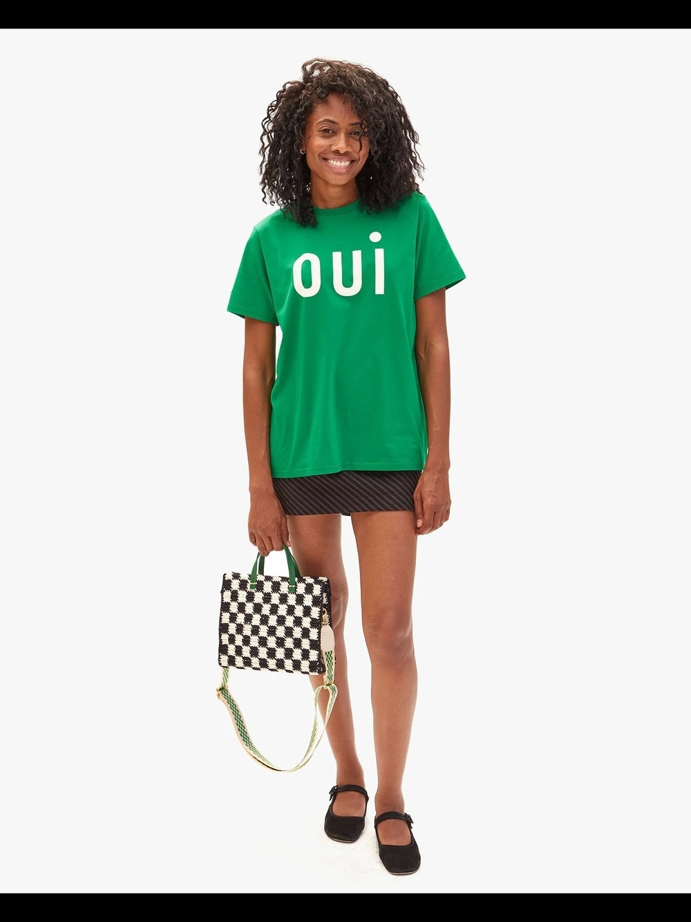 Clare V 'OUI' Original T-Shirt - Picture 2 of 11